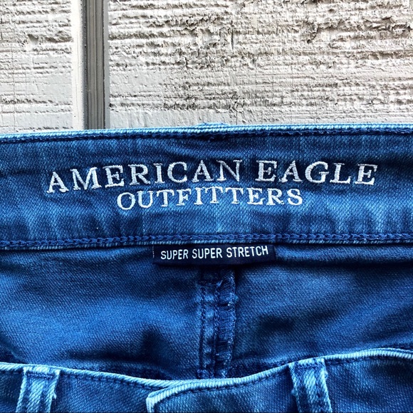 American Eagle Stretchy High Waisted Denim Shorts - Picture 3 of 7